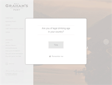 Tablet Screenshot of grahams-port.com